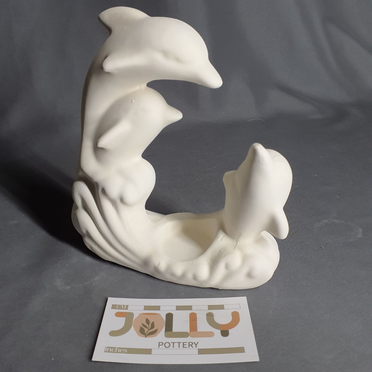 Three Dolphins Candle Holder