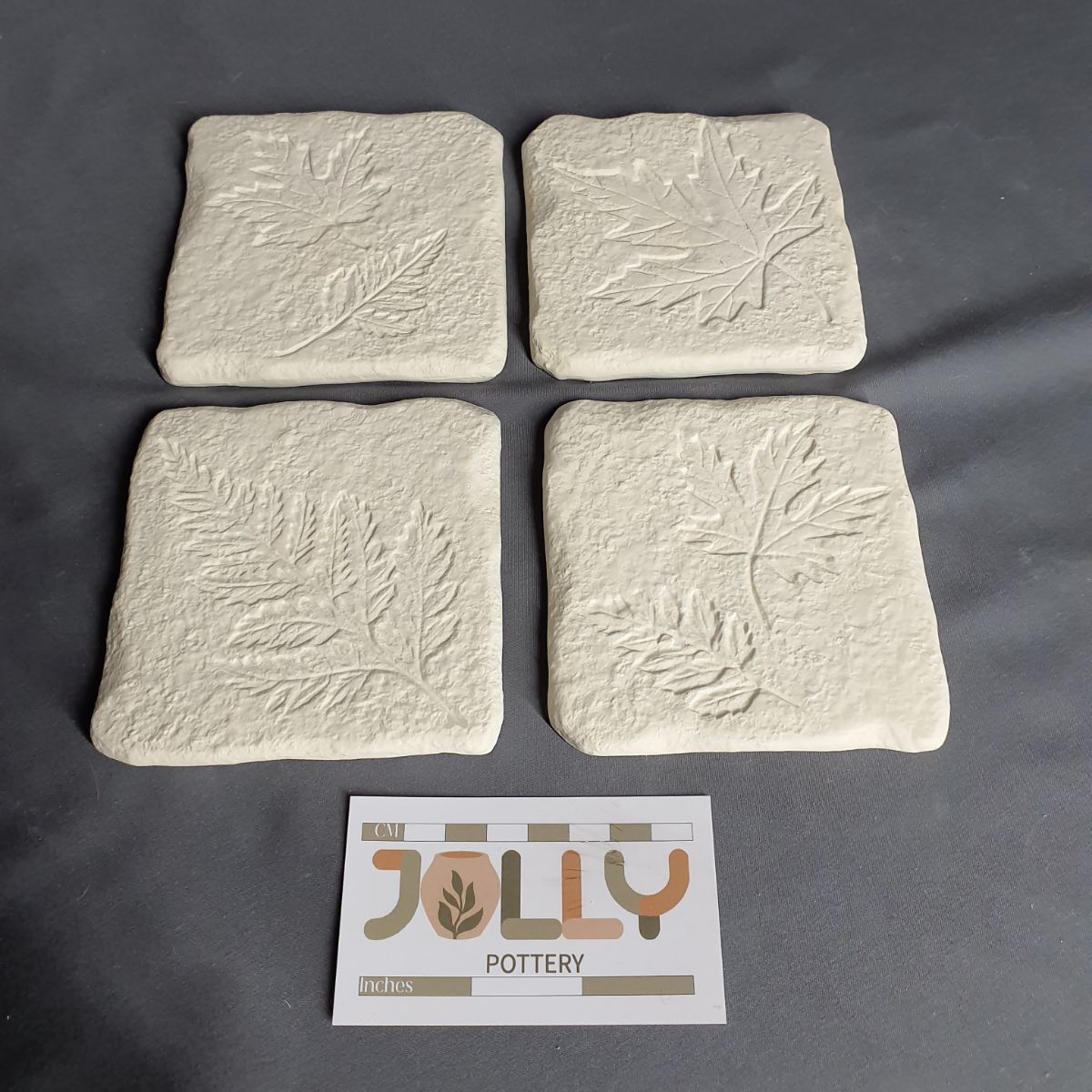 Leaf Imprint Coasters