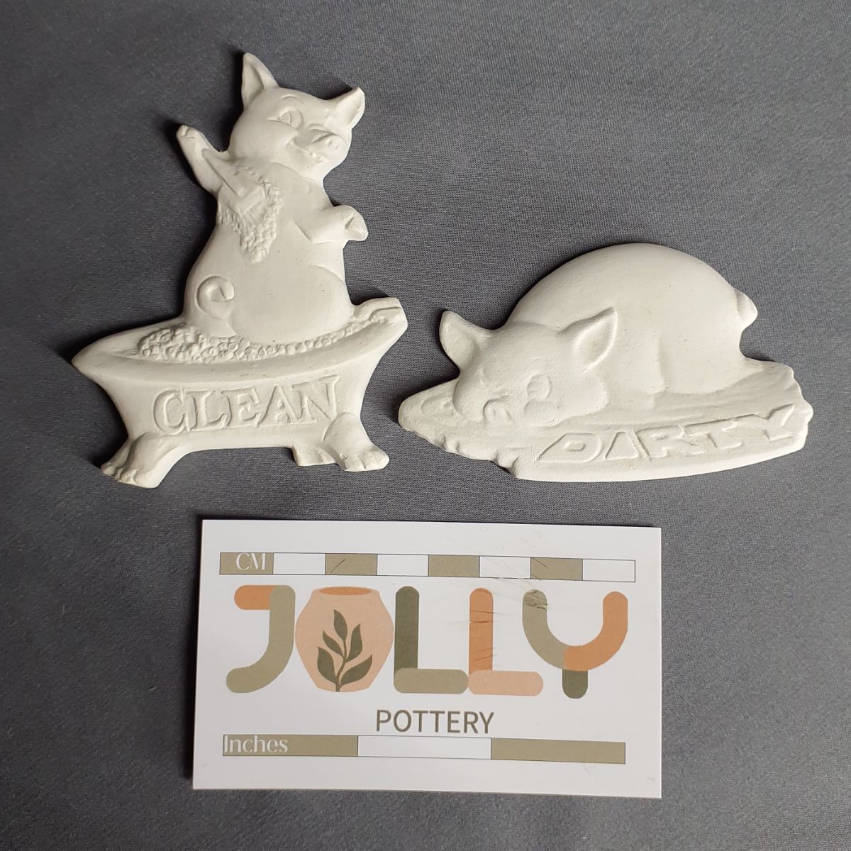 Flat Pigs "Dirty" and "Clean"