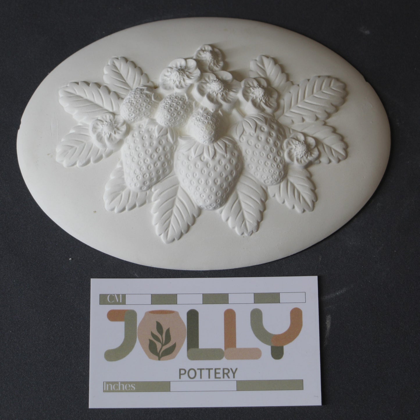 Oval Plate Strawberries