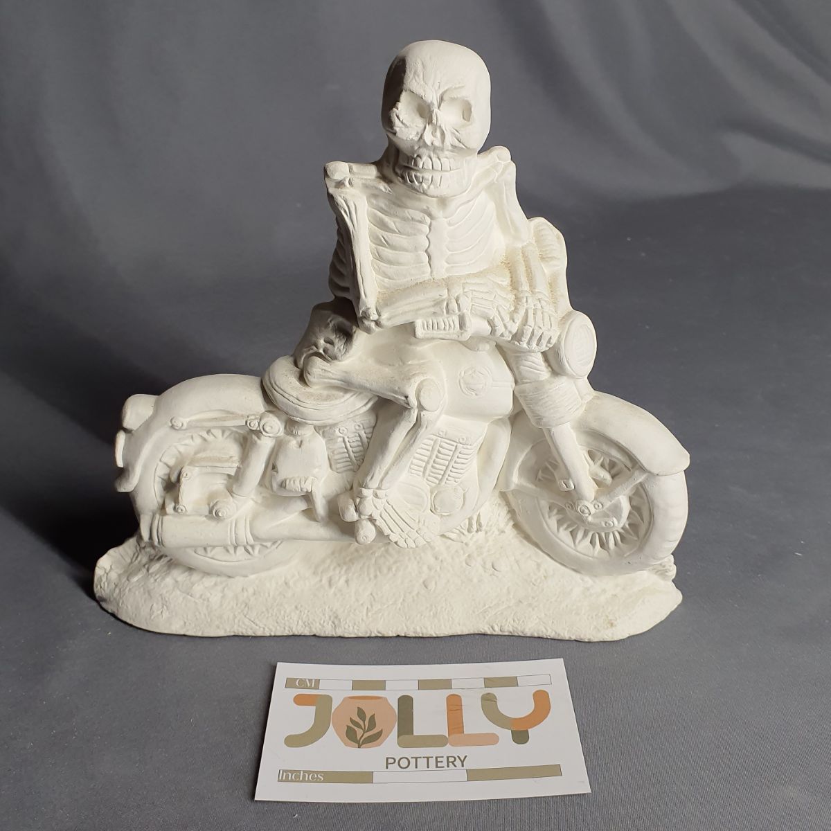 Skeleton Riding Motorcycle
