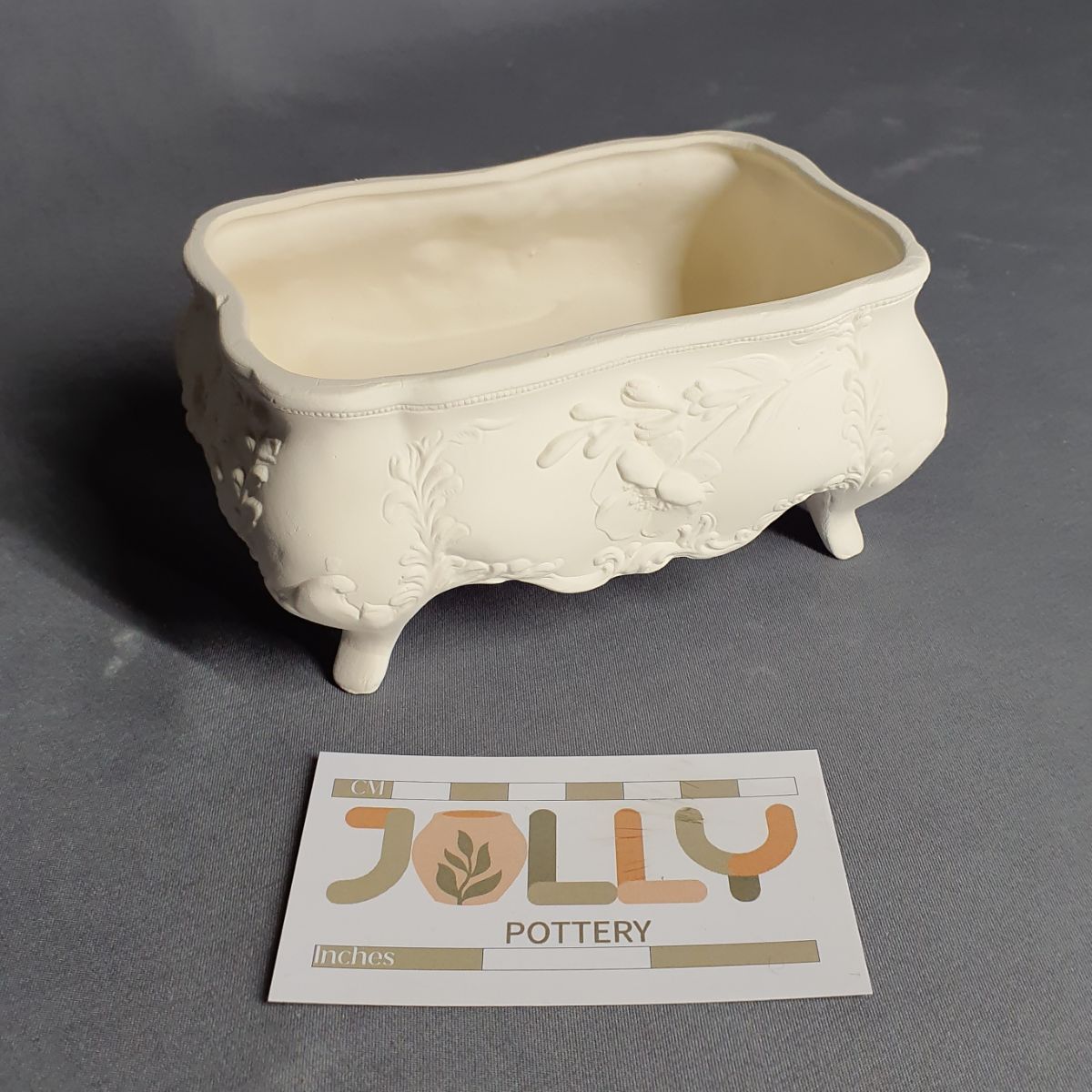 Rectangle Jewelry Box with Floral Design