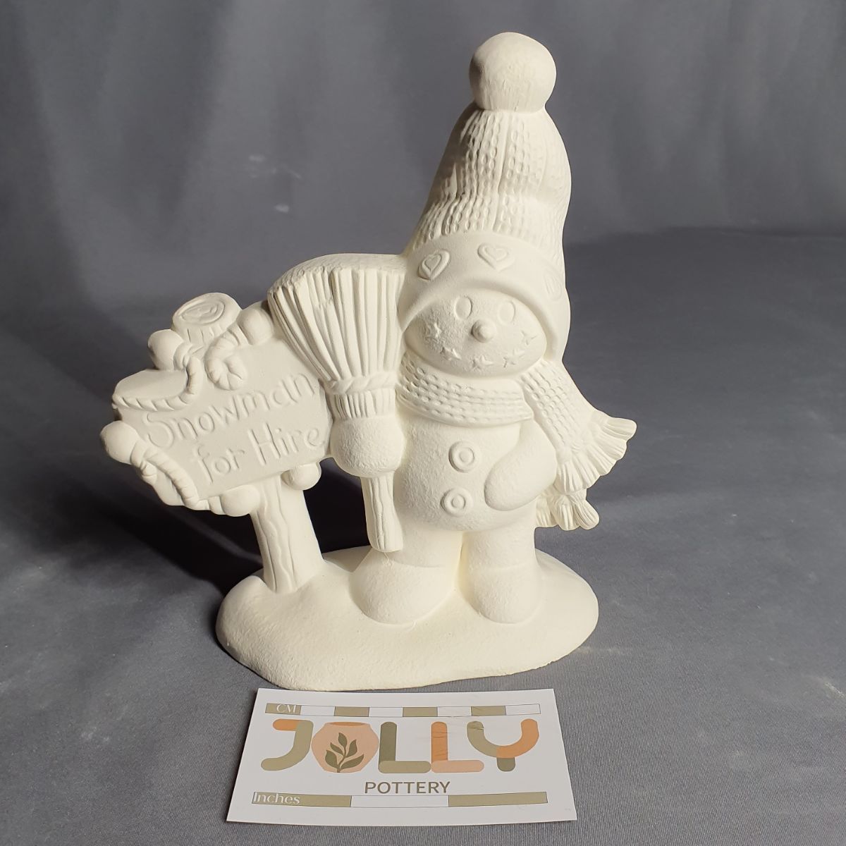 Snowman With Broom