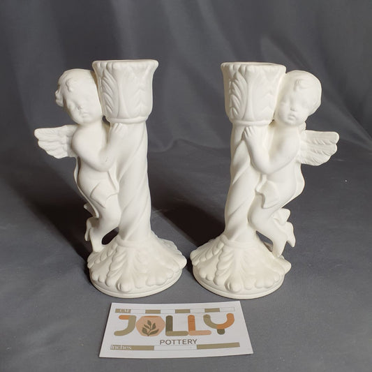 Cherub Candlestick Holder