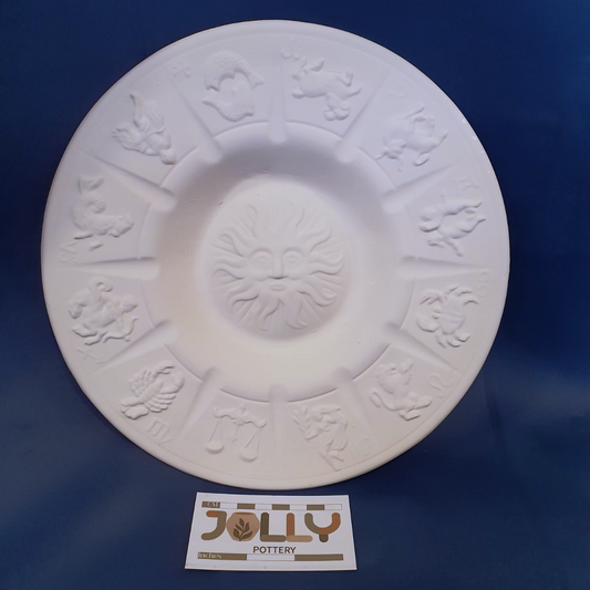 Zodiac Plate with Sun