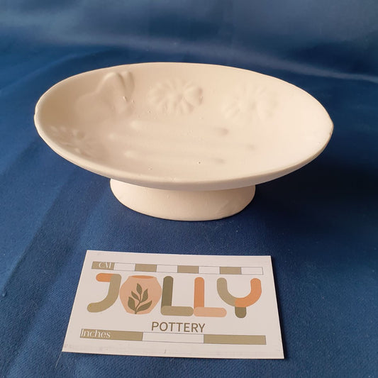 Floral Pedestal Dish