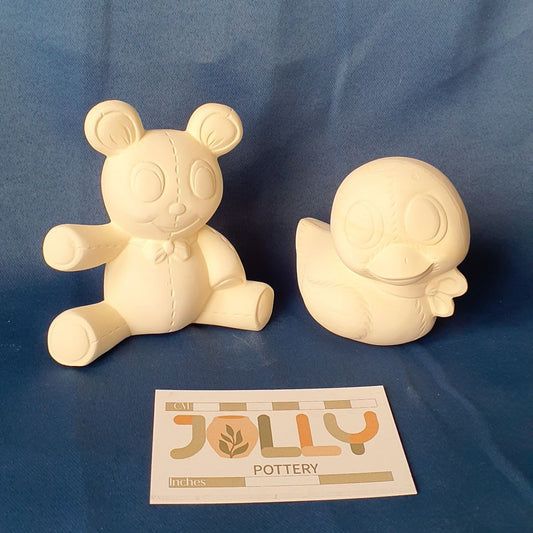 Stitched Duck and Teddy