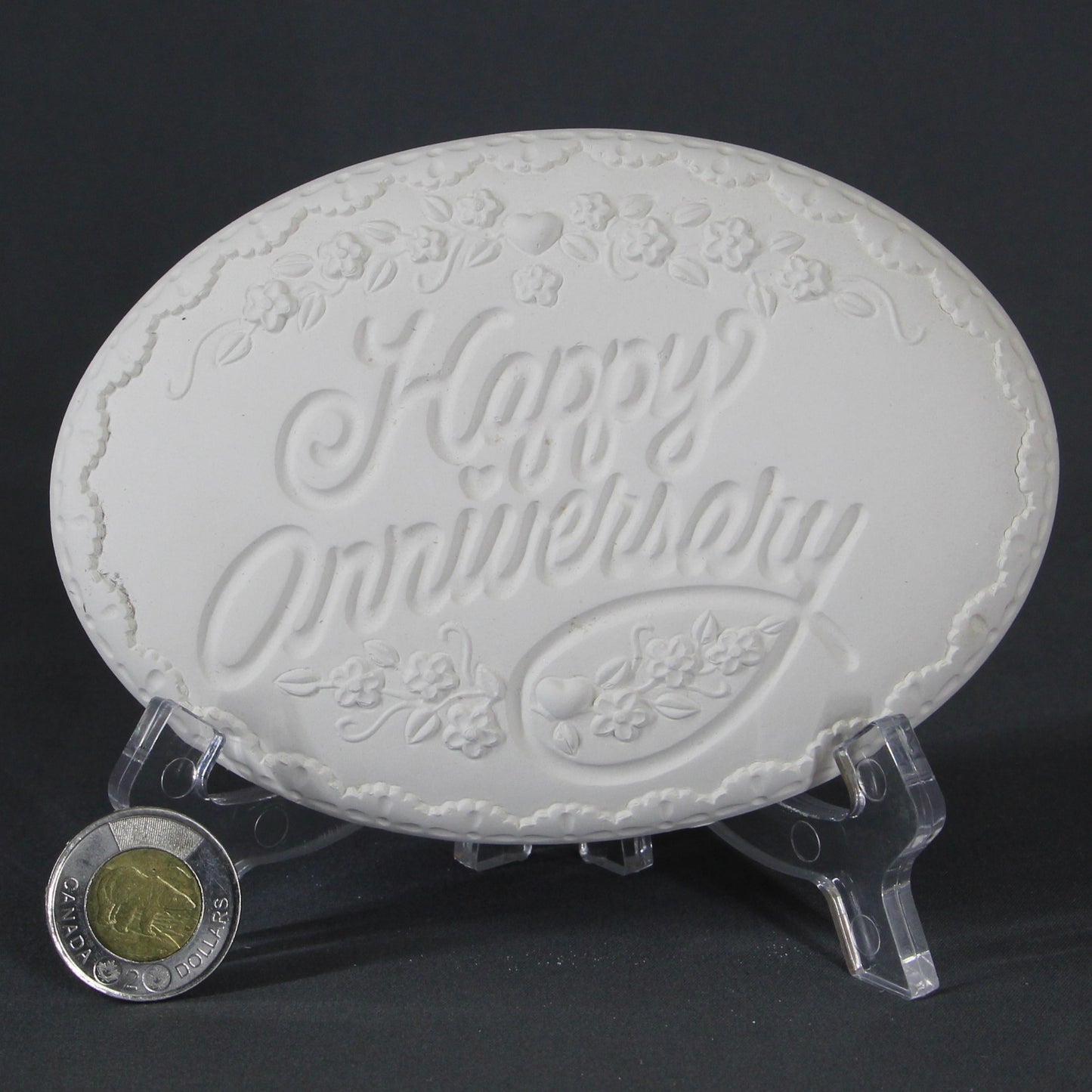 Oval Plate Happy Anniversary