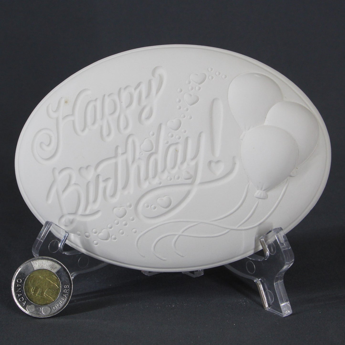 Oval Plate Happy Birthday