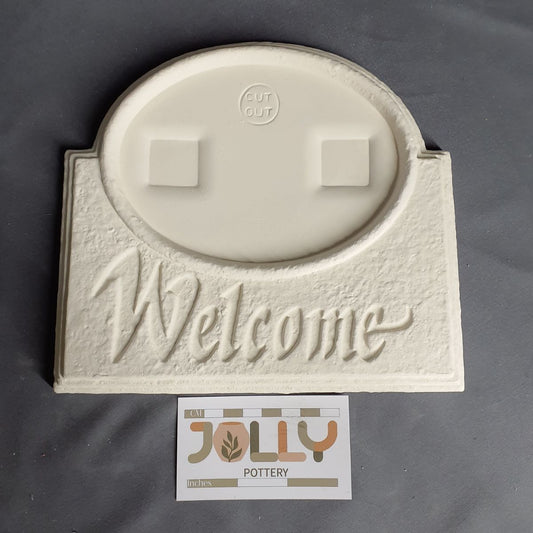 Oval Plate Welcome Sign