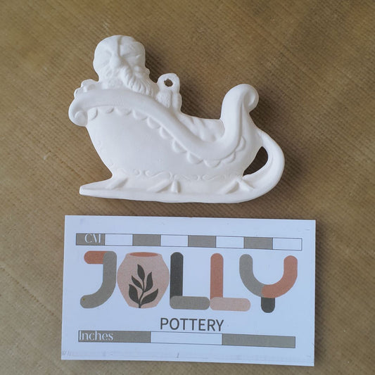 Santa in Sleigh Ornament