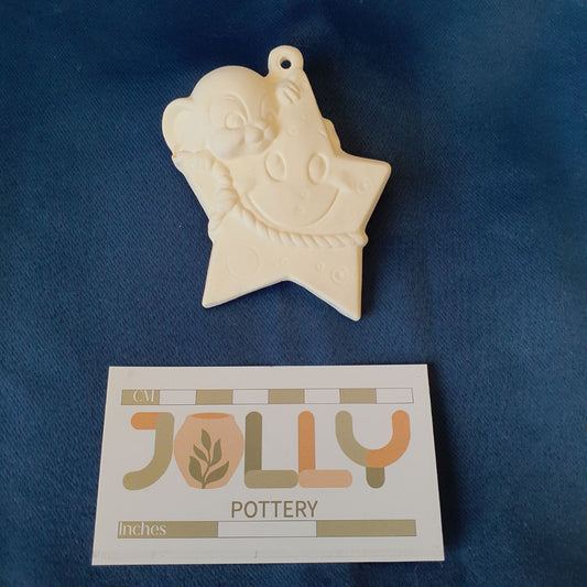 Mouse Holding Star Ornament