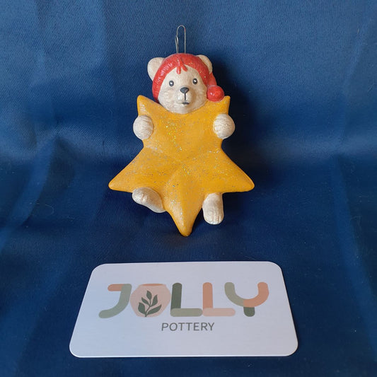 Bear Holding Star Ornament